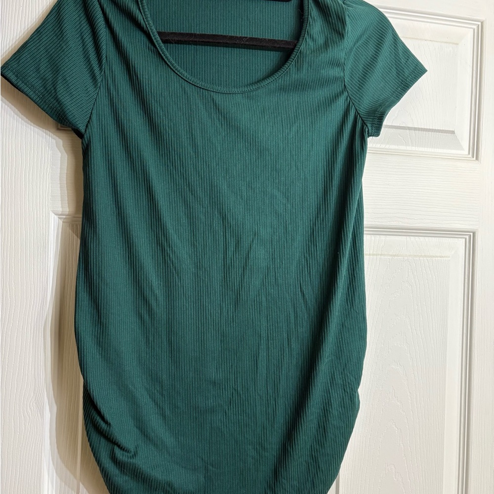 Ragdoll Dark Green Short Sleeve Tee Maternity Small